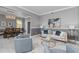 Open-concept living area with elegant furnishings, modern decor, and ample natural light at 15618 Shoal Creek Pl, Odessa, FL 33556
