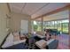 Relaxing outdoor patio with fire pit and comfortable seating at 15618 Shoal Creek Pl, Odessa, FL 33556