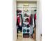 Well-organized closet with custom shelving and rods for efficient storage at 2202 Yalta Ter, North Port, FL 34286