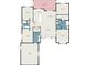 Detailed floor plan showcasing the layout of the house with room dimensions at 2202 Yalta Ter, North Port, FL 34286
