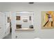 Pass-through window to kitchen with wood countertop at 3822 W Euclid Ave, Tampa, FL 33629