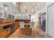 Modern kitchen with stainless steel appliances and a center island with seating at 608 Orange Ave, Clearwater, FL 33756