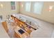 Bright, open kitchen featuring a spacious island, modern appliances, and stylish countertops at 608 Orange Ave, Clearwater, FL 33756