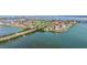 Stunning aerial view of waterfront condos with access to beaches, a golf course, and breathtaking views at 6372 Palma Del Mar S Blvd # 1007, St Petersburg, FL 33715