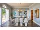 Modern dining room with wood floors and large windows, creating an inviting atmosphere at 800 Druid S Rd, Clearwater, FL 33756