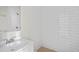 Modern bathroom featuring subway tile and updated fixtures at 8725 N Boulevard, Tampa, FL 33604