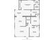 Detailed floor plan showcasing the layout of the home, including room dimensions at 8725 N Boulevard, Tampa, FL 33604