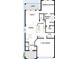 Detailed first floor floorplan featuring a kitchen, dining, Gathering room, lanai, and two-car garage at 10644 Crescent Creek Xing, Parrish, FL 34219