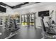 Well-equipped home gym features modern fitness equipment and plenty of space for a complete workout at 17418 Holly Well Ave, Wimauma, FL 33598