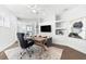 Bright home office with sleek decor and plenty of natural light at 32 Gulf Blvd, Indian Rocks Beach, FL 33785
