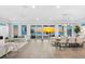 Expansive living area featuring stunning ocean views, stylish furnishings, and a dining space at 32 Gulf Blvd, Indian Rocks Beach, FL 33785