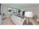 Living room with modern decor, neutral colors, wood floors, and natural light at 3915 W Euclid Ave, Tampa, FL 33629