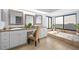 Luxury bathroom featuring a soaking tub, skylight, dual vanities and makeup vanity at 5232 Kirkwood Ave, Spring Hill, FL 34608