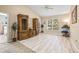 Open-plan living room boasts natural light and ample space for various furniture arrangements at 10115 Courtney Palms Blvd # 202, Tampa, FL 33619