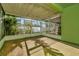 Enclosed patio with a screened-in area, offering a blend of indoor and outdoor living with great natural light at 2263 Fluorshire Dr, Brandon, FL 33511