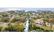 Aerial view of canal front homes; a vibrant waterfront community with private docks and stunning water views at 2632 S Dundee St, Tampa, FL 33629