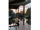 Scenic view of a dock with a hammock, boat lifts, and a beautiful sunset at 2632 S Dundee St, Tampa, FL 33629
