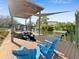 Dock with comfortable seating provides a tranquil waterfront experience at 2632 S Dundee St, Tampa, FL 33629