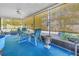 Enclosed porch has dining table and space for entertaining at 7016 2Nd N St, St Petersburg, FL 33702