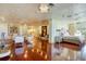 Spacious primary suite with hardwood floors, neutral tones, and plenty of natural light at 802 Druid S Rd, Clearwater, FL 33756