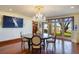 Dining room with view to the back yard at 802 Druid S Rd, Clearwater, FL 33756