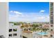 Stunning aerial view highlighting the pool and surrounding resort area at 146 4Th Ne Ave # 600, St Petersburg, FL 33701