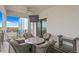 Balcony with a dining table, chairs, and great views of the surrounding area at 146 4Th Ne Ave # 600, St Petersburg, FL 33701