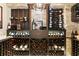 Custom wine cellar designed with stone accents, beautiful lighting and ample storage at 146 4Th Ne Ave # 600, St Petersburg, FL 33701