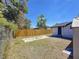 Fenced backyard with a shed and plenty of space for outdoor activities at 3755 10Th S Ave, St Petersburg, FL 33711