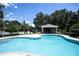 Large community pool with chairs and tables under shade at 4133 Bismarck Palm Dr, Tampa, FL 33610