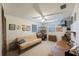 Bedroom with desk and futon; can also be used as an office space at 5938 Oakhurst Dr, Seminole, FL 33772