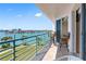Relax and unwind on this spacious balcony with scenic water views and comfortable seating at 8040 Sailboat Key S Blvd # 402, St Pete Beach, FL 33707