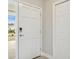 Bright entryway features a front door and closet at 8311 Millwood Dr, Tampa, FL 33615