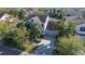 Aerial view of a house with large yard and a multi-car garage at 14123 Barrington Stowers Dr, Lithia, FL 33547