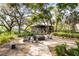 Picturesque outdoor fire pit area with comfortable seating, ideal for relaxation and social gatherings at 14123 Barrington Stowers Dr, Lithia, FL 33547