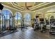 Well-lit gym showcasing modern cardio equipment and weight training machines with views of the outdoors at 2730 Via Tivoli # 321B, Clearwater, FL 33764