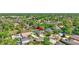 Great aerial view of a home with mature trees and landscaping, nestled in a desirable neighborhood at 2905 Hillside Ramble Dr, Brandon, FL 33511