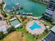 Community featuring marina, pool, shuffleboard court, and parking at 7300 Sun Island S Dr # 1705, South Pasadena, FL 33707