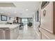 Inviting foyer opens to living spaces with views of the ocean and ample natural light at 7300 Sun Island S Dr # 1705, South Pasadena, FL 33707