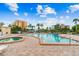 Enjoy community amenities with this large pool and hot tub featuring chairs and a relaxing environment at 7300 Sun Island S Dr # 1705, South Pasadena, FL 33707