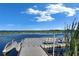 Inviting community dock with benches and kayak launch, perfect for enjoying peaceful lake views and water activities at 9748 Ibis Grove Blvd, Wesley Chapel, FL 33545
