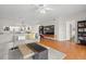 Spacious living room with hardwood floors and an open concept design at 1200 Country Club Drive Dr # 3303, Largo, FL 33771