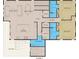 Layout of the second floor with a kitchen, bedrooms, bathrooms, living room and dining room at 19 Somerset St, Clearwater Beach, FL 33767