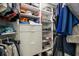 Spacious walk-in closet with custom shelving and ample storage for clothes and accessories at 3211 W Swann Ave # 602, Tampa, FL 33609