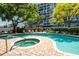 Enjoy the outdoors in this pool and spa surrounded by trees and beautiful landscaping at 3211 W Swann Ave # 602, Tampa, FL 33609