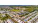 An aerial view shows a coastal community with waterfront homes and easy access to the surrounding waterways at 328 S Port Royal Ln, Apollo Beach, FL 33572