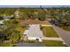 Aerial view of a home situated in a neighborhood with mature trees and well-maintained streets at 4900 Huntington Ne St, St Petersburg, FL 33703