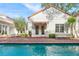 Swimming pool with brick surround at 54 Aegean Ave, Tampa, FL 33606