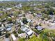 An aerial view of a house with solar panels and a pool in a neighborhood at 5418 19Th S Ave, Gulfport, FL 33707