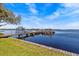 Lake view of the community dock with boat slips at 90 S Highland Ave # 1317, Tarpon Springs, FL 34689